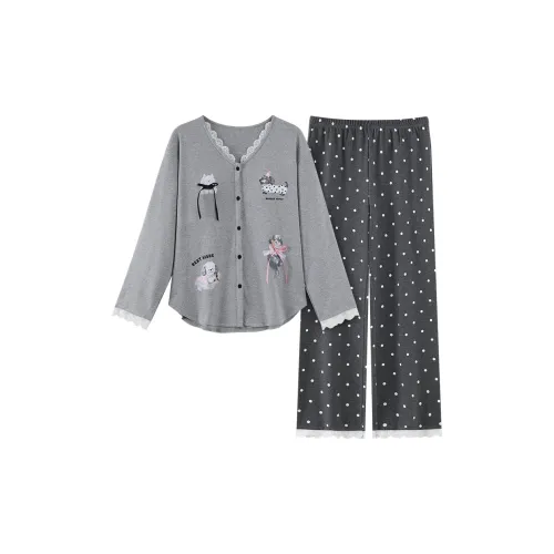 MADALLO Светло-серый Женский комплект пижам