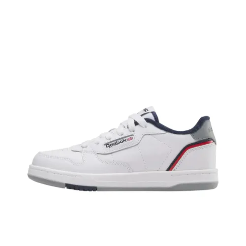 Reebok Phase Court Low Топ Детские Скейтбординги Белый Синий Подростки