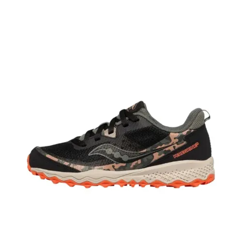 Saucony Peregrine Falcon 11 Low Топ Детские беговые кроссовки Черный Подростки