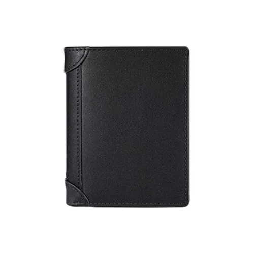 Old Man's Head Кожаный кошелек из коровьей кожи мужской черный коричневый