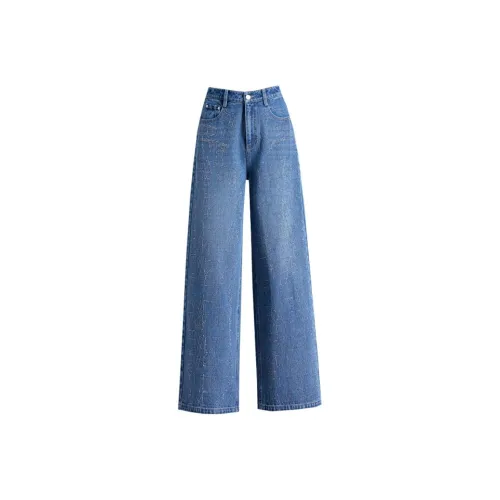 You cow me pants Глазурно-голубой Женские Джинсы