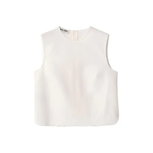 MIU MIU Айвори Женские Майки