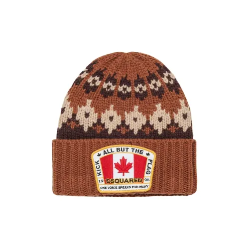 DSQUARED 2 Шерсть Бини Унисекс Коричневый