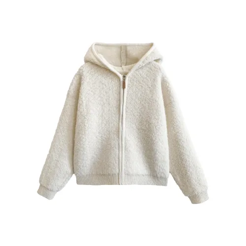 OUBO Абрикос Женские Бархатные Куртки