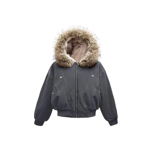 Garbege Бархат Feel Пальто Женские