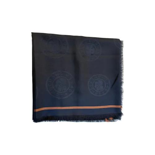 LONGCHAMP Хлопок Палантины Унисекс Морской Синий