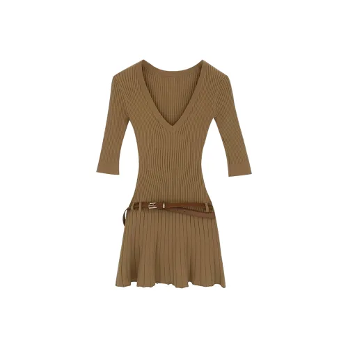 JOPPTI Женские Длинные Платья с Длинными Рукавами