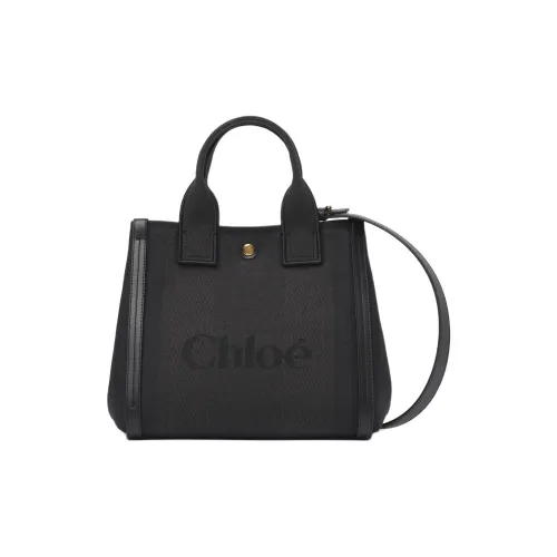 Chloe Хлопок Одно Плечо Сумка Маленькая Женская Черная