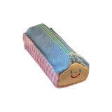 Сумочка для украшений "Смайлик Pen" - синяя клетка