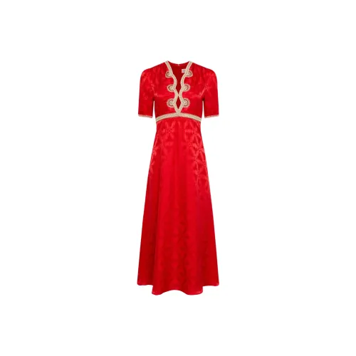 SALONI Короткое платье с короткими рукавами женское