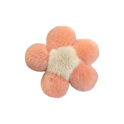 FKOFR Жареное Яйцо Цветочный Дизайн Маленький Цветок Помпон Плюшевый Брелок 12 см Высота