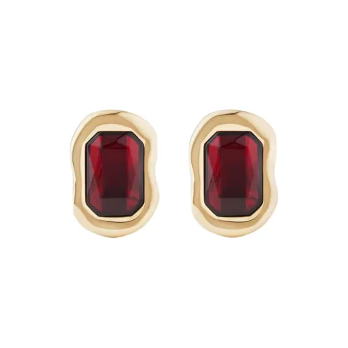 Givenchy Brass Earrings Женские Золото Красный