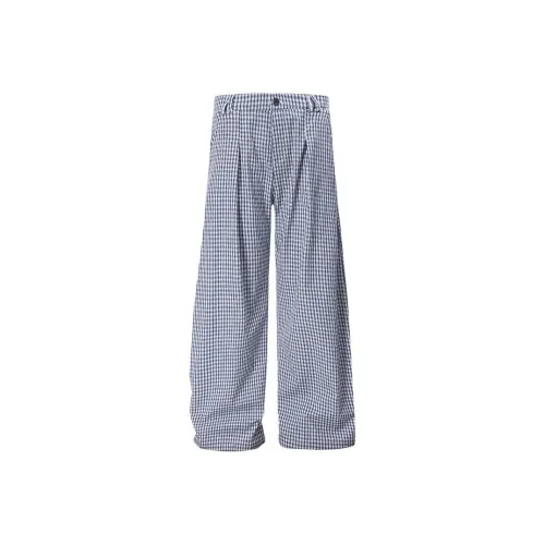 HLPT Синие Белые Унисекс Повседневные Штаны