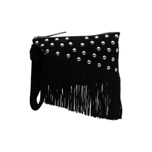 ISABEL MARANT ETOILE Телячья кожа Клатч Стандартный Женский Черный