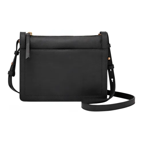 FOSSIL Кожа Сумка через плечо Сумка на плечо Женская Черная