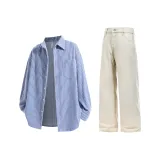 Королевский синий + Грязно-желтый