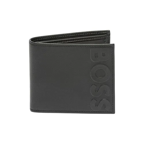 Hugo Boss Козья кожа Кошелек Мужской Черный