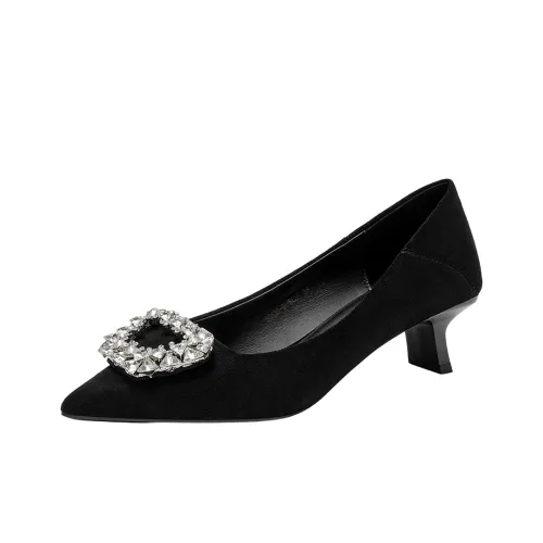 GUDIANFENGDU Грубый каблук Высокие каблуки 4CM Женские