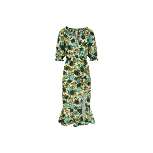 SALONI Короткое платье с короткими рукавами женское