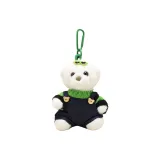 Белый медведь [Зеленый Черный Свитер + Темно-синий Комбинезон]