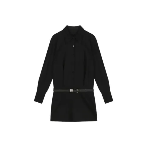 UYH Черные Женские Длинные Платья с Длинными Рукавами