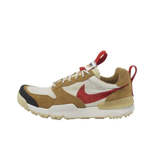 Tom Sachs x Nike Технология Slip-resistant Abrasion-resistant Низкий топ Повседневная обувь Мужская Бежевый Коричневый