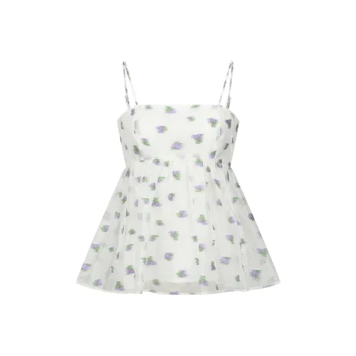 URBAN REVIVO Белый с принтом Женская рубашка