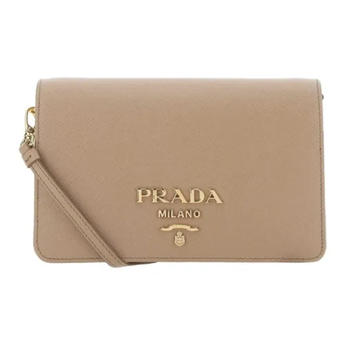 PRADA Luggage Collection Мини Унисекс Бежевый