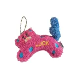 Розово-красный леопард кукла подвеска