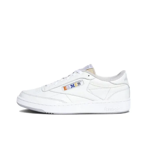 Eames x Reebok CLUB C 85 Скейтборд Кроссовки Мужские Серый Белый