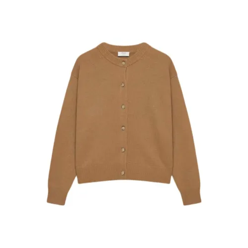ARITZIA FW25 Essential Кашемир Relaxed Crew Кардиган Кашемир Свитер Женские