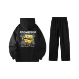 Черный топ + Черные брюки