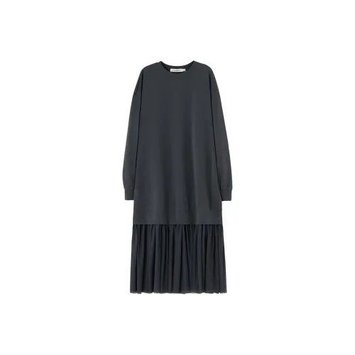 SOON FLOWER Длинное платье с длинными рукавами женское