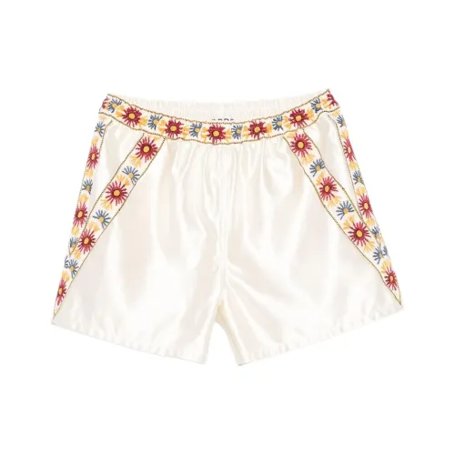 Bode Light Beige Men's Casual Shorts Bode Светло-бежевые мужские повседневные шорты