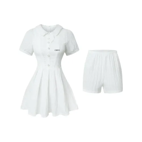 CBDVY Белый Женские Комплекты с Юбкой