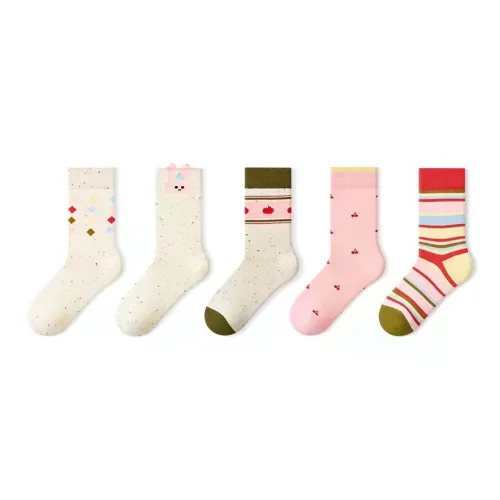 PRIMEET Носки Crew Женские упаковка из 5 пар