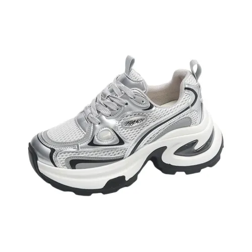 TELENT Дышащие и противоскользящие низкие топовые кроссовки с толстой подошвой женские