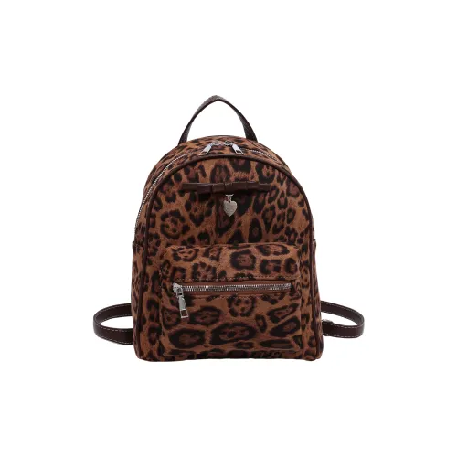FCTOSSR ПУ (полиуретан) Рюкзак Женские Леопардовый принт Коричневый