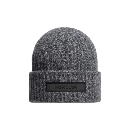 Moncler Шерстяные Шапки Мужской Темно-Серый