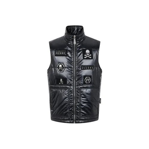 PP PIERRE PIERUCCI Черный Мужской Пуховый жилет