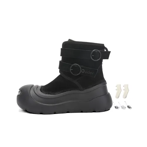Ouder Snower Открыто Ended Smile Collection Теплоизоляционные Устойчивые к Износу Crew Сноубутсы Женские Черные