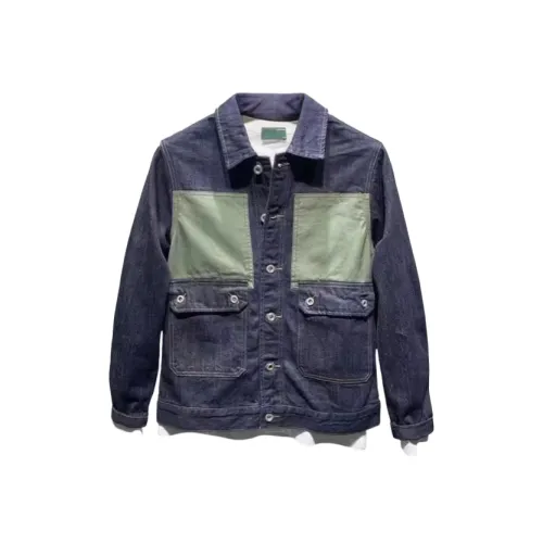 CAT'S PAW Синий Унисекс Джинсовые куртки