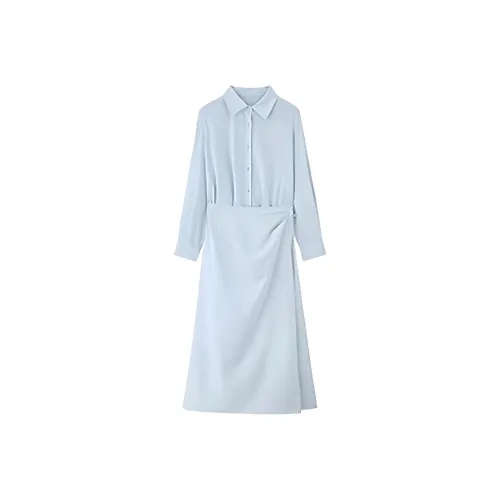 SKYA Длинное платье с длинными рукавами женское