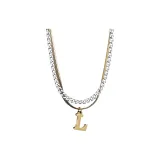 Цепочка с буквой, многослойная [L]