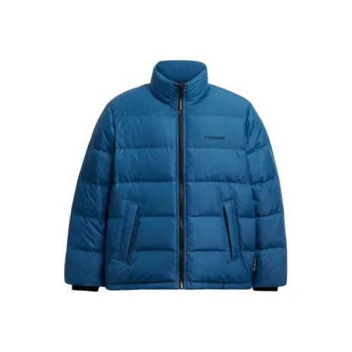 COACH Rock Синий Мужской Пуховик
