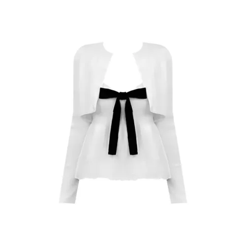 EMDPN Топ на бретелях Горячая девушка Кардиган Двухкомпонентный комплект Набор одежды Sets Женские Женские