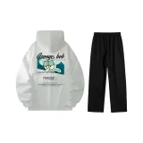 Белый топ+черные брюки