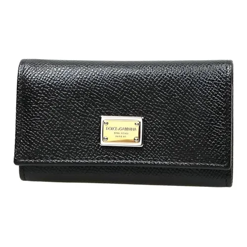Dolce Gabbana Key Pouch из коровьей кожи женский черный