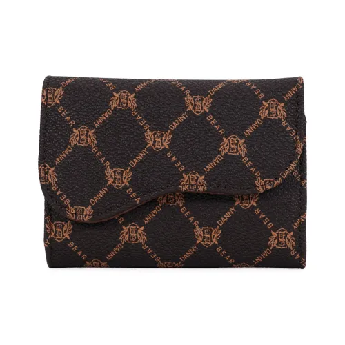 DANNYBEAR Синтетическая кожа Картхолдер Стандартный Унисекс Клетка Кофейный Медведь