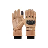 Хаки [Утолщенный и с флисовой подкладкой - противоскользящий, износостойкий, совместимый с сенсорным экраном]